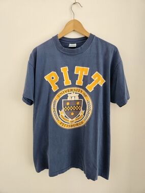 Vintage PITT University of Pittsburgh Shirt Extra Large Single Stitch 90s
